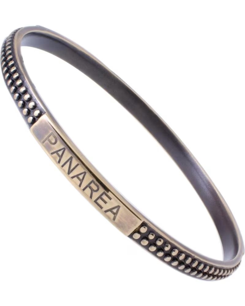 Brazalete Rígido Panarea BS12RU3 de Acero con Acabado Rosado