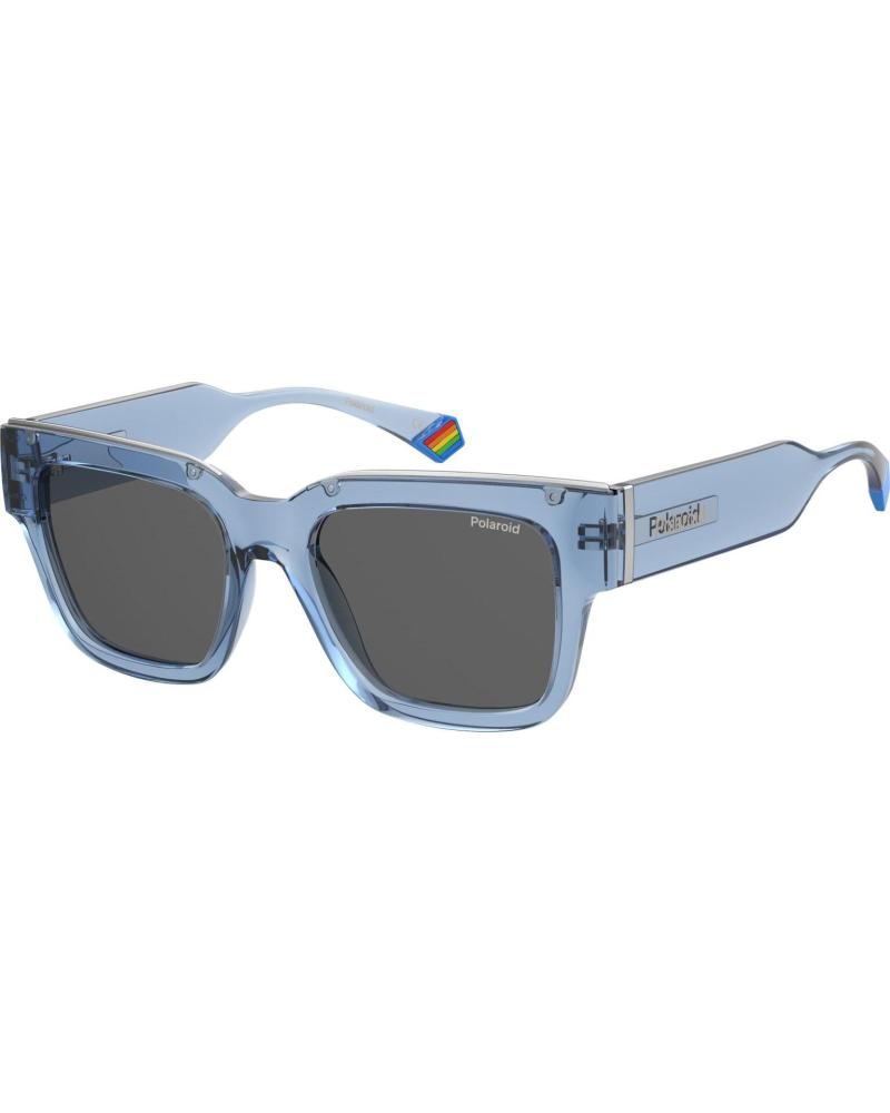 GAFAS DE SOL POLAROID HOMBRE PLD6198SXMCMV MONTURA AZUL CLARO LENTES MARRONES Ø 52 MM