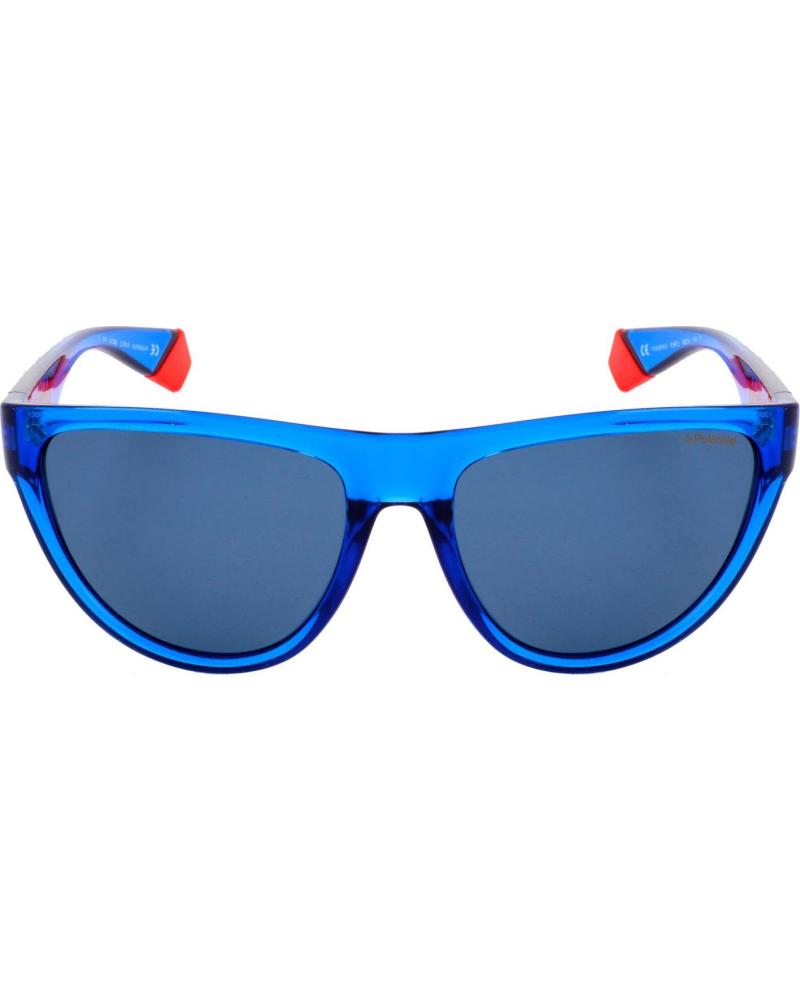 GAFAS DE SOL DEPORTIVAS POLAROID PLD6075-S-PJP PARA MUJER, MONTURA AZUL, LENTES OSCURAS Ø 56 MM