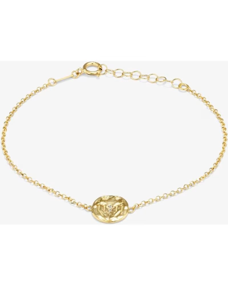 Pulsera Fina Radiant RY000049 con Colgante Circular Dorado