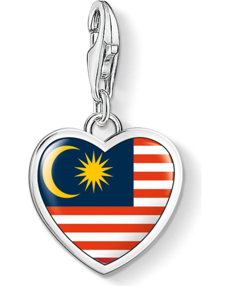 CHARM THOMAS SABO CORAZÓN BANDERA MALASIA ESMALTADO 1185-603-7