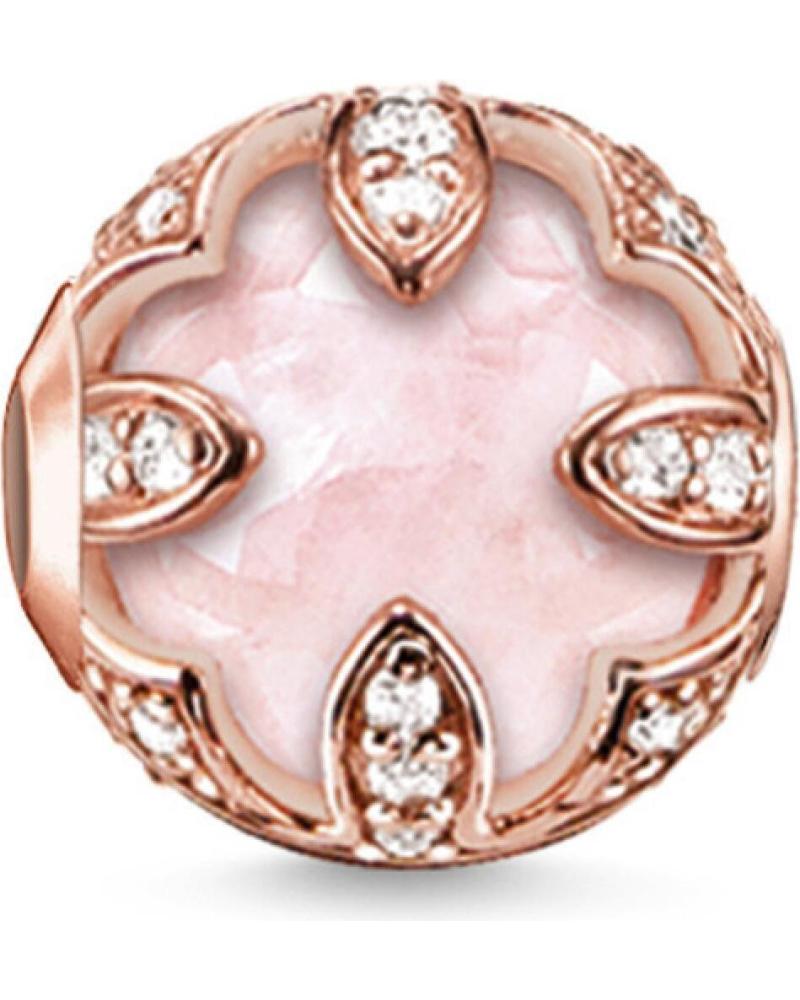 ABALORIO THOMAS SABO K0099-651-9 NÁCAR ROSA Y CIRCONITAS