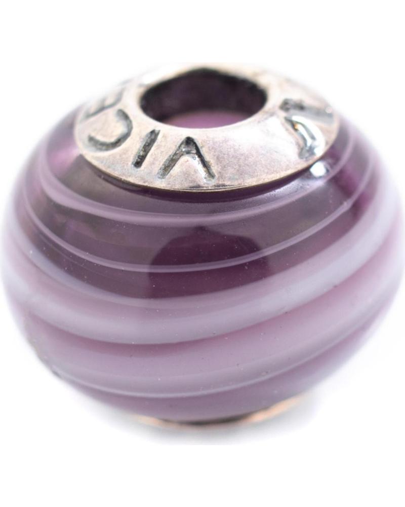 ABALORIO VICEROY VMB0031-27 DE CRISTAL CON ESPIRALES MORADAS