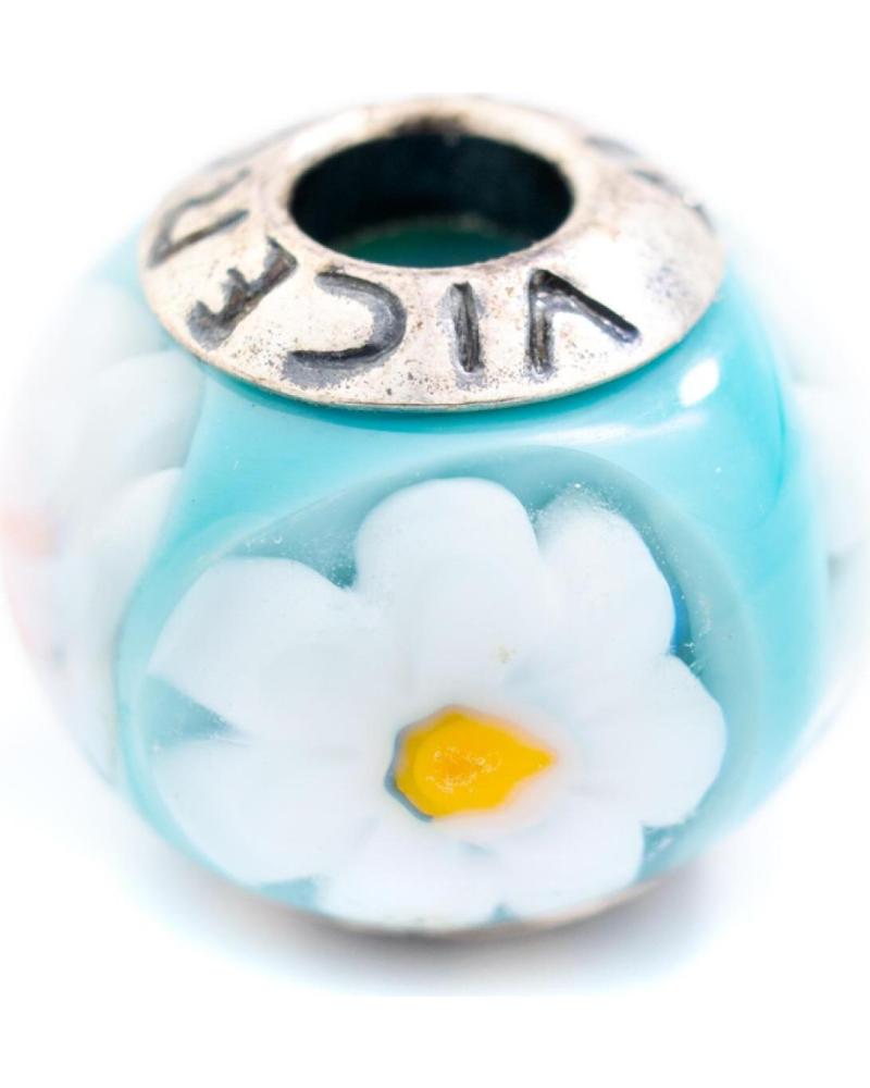 ABALORIO VICEROY VMB0041-23 CON DISEÑO FLORAL EN TONO TURQUESA