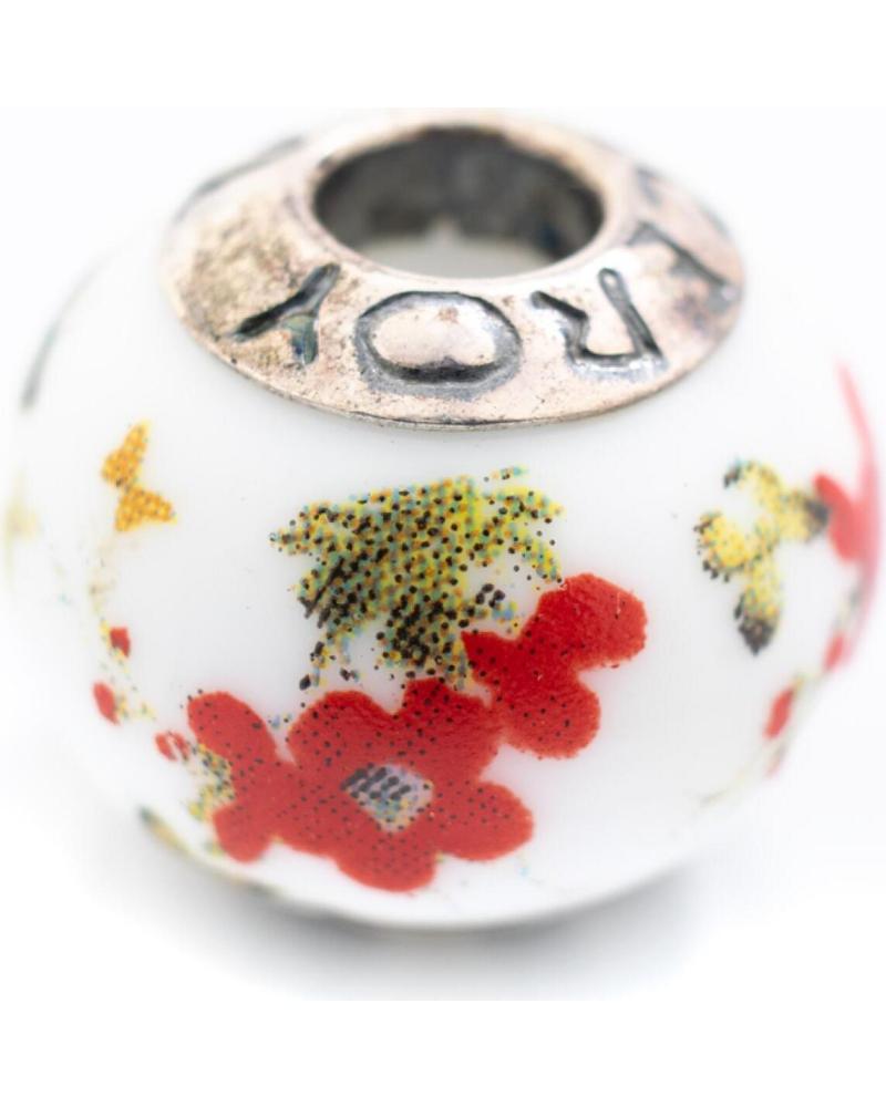 ABALORIO VICEROY VMB0046-24 CON DISEÑO FLORAL ROJO