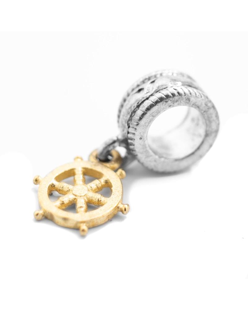 ABALORIO CHARM VICEROY VMF0019-10 RUEDA DE BARCO DORADA