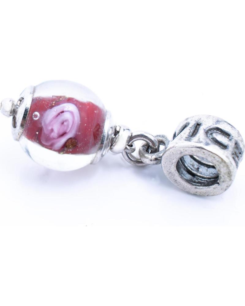 ABALORIO COLGANTE VICEROY VMM0107-27 PLATA Y CRISTAL ROSA