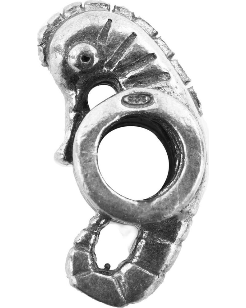 CHARM ABALORIO VICEROY VMM0133-00 DE PLATA DE LEY DISEÑO CABALLITO DE MAR PLATA DE LEY