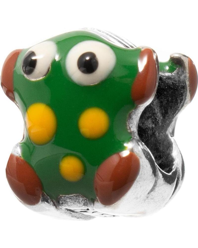 CHARM RANA VICEROY VMM0142-22 DE PLATA DE LEY Y ESMALTE PLATA DE LEY