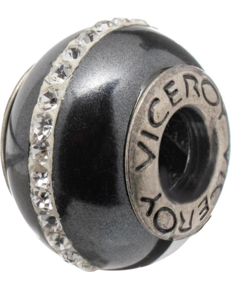 ABALORIO VICEROY VMM0162-11 DE PLATA DE LEY CON DETALLES ENGARZADOS PLATA DE LEY