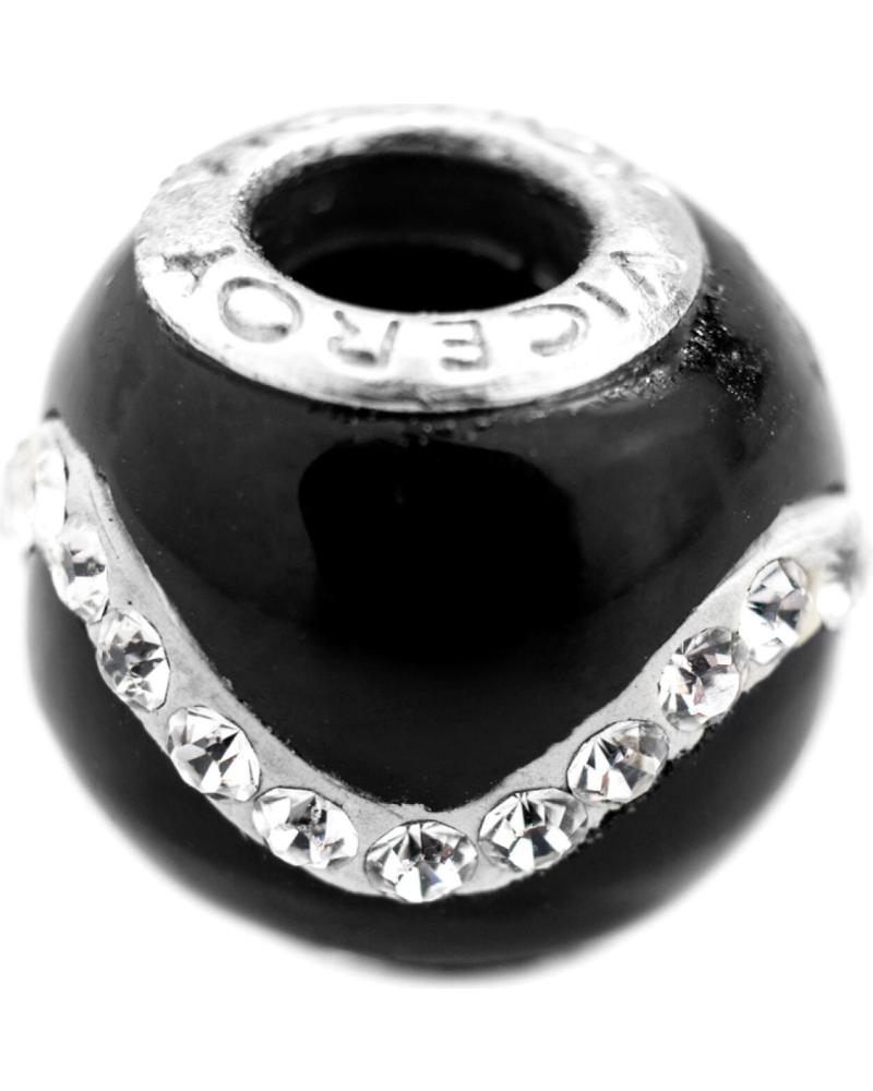 ABALORIO VICEROY VMM0210-15 ESFERA NEGRA CON CRISTALES
