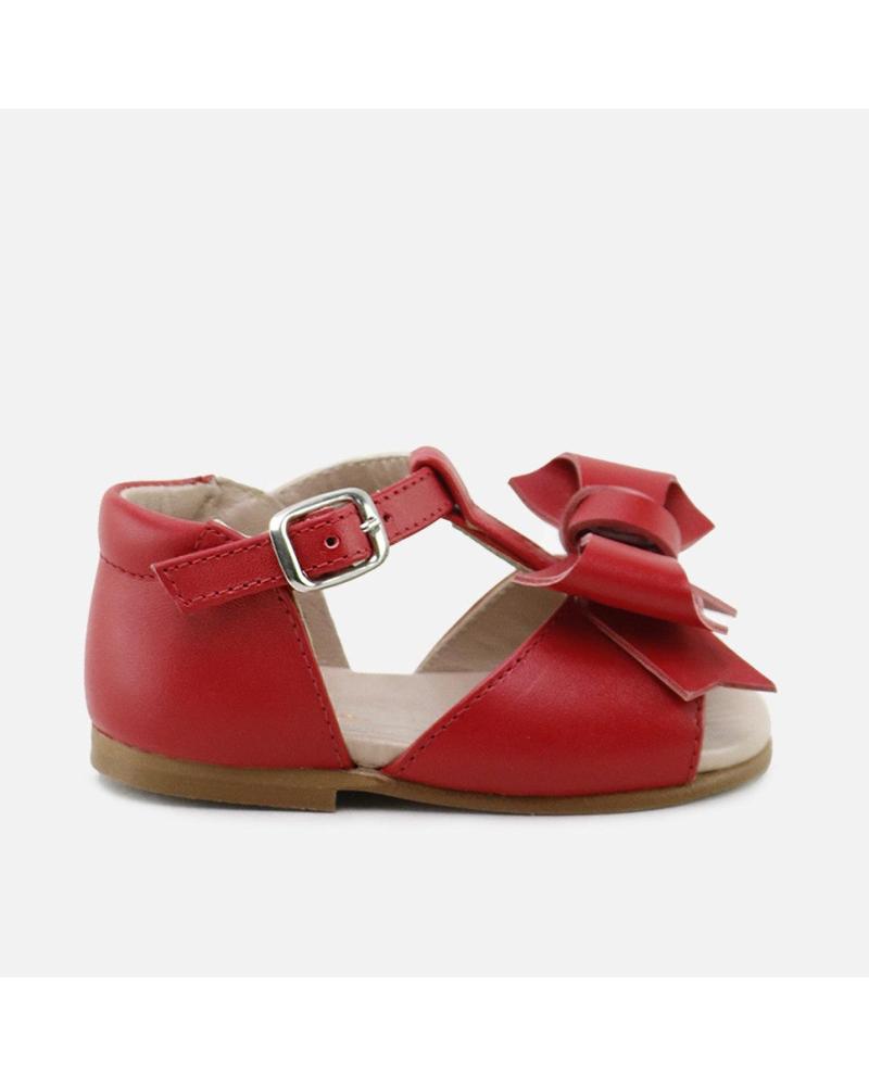 SANDALIAS ELI 1957 ROJAS CON LAZO ROJO