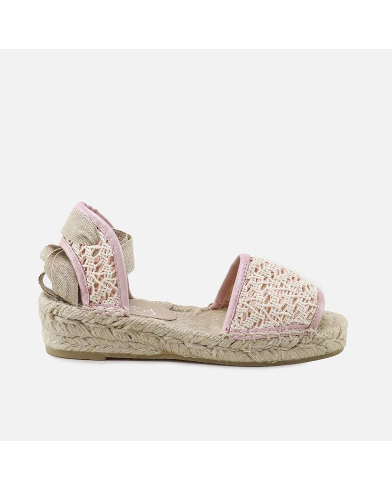 SANDALIAS ELI 1957 DE YUTE ROSA ROSA