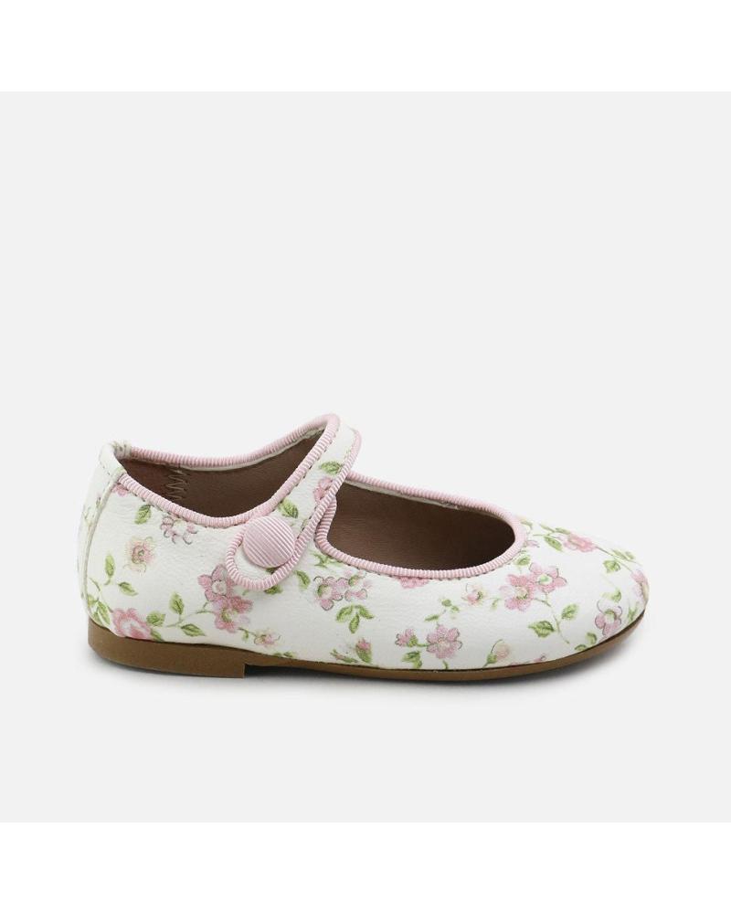 MERCEDITAS ELI PAPANATAS 1957 GROSGRAIN FLORES BEIGE BEIGE