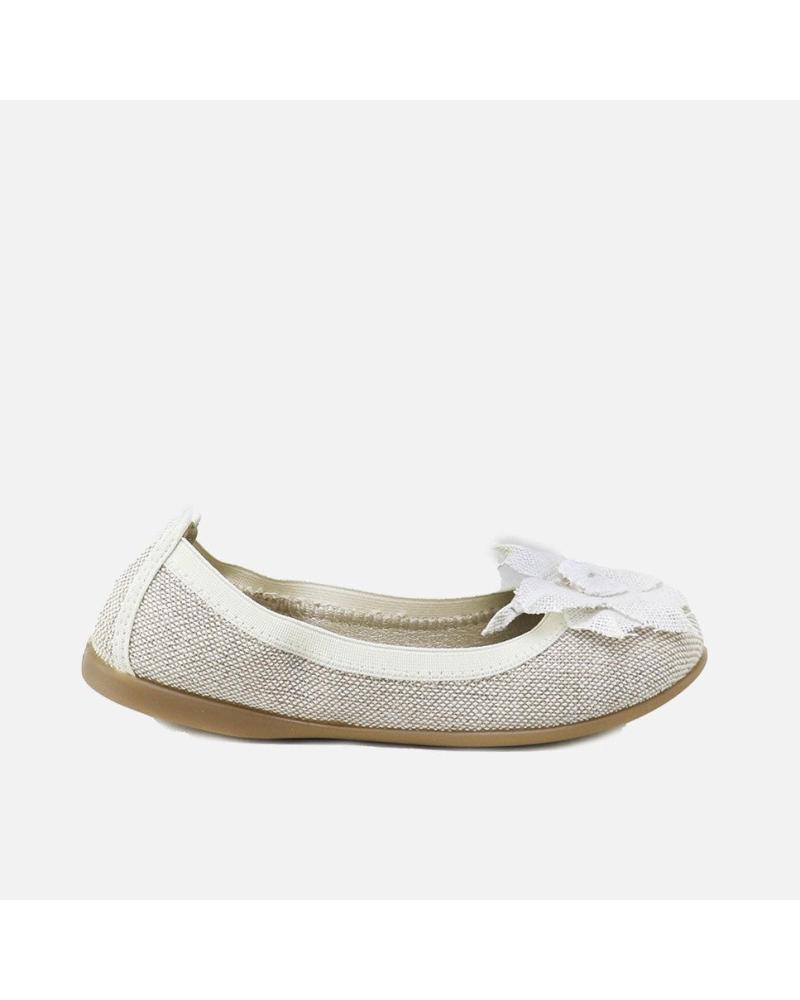 BAILARINAS ELI PAPANATAS 1957 DE LINO NATURAL CON ADORNO NATURAL