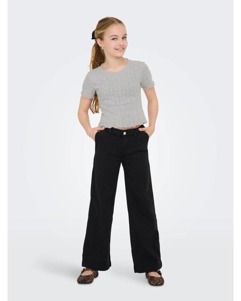 ONLY CAMISETA KIDS MANGA CORTA 15346405 GRIS GRIS