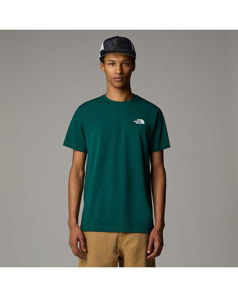 THE NORTH FACE CAMISETA MANGA CORTA BOX LOGO NF0A87NPA1B VERDE VERDE