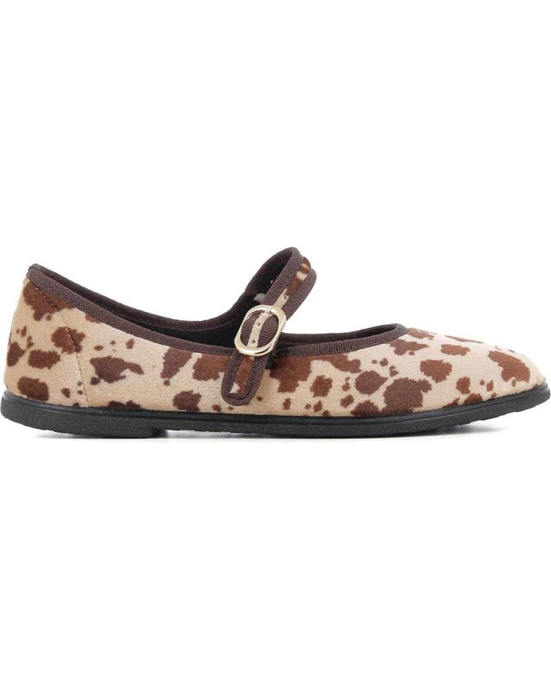 ZAPATOS BAILARINA MACARENA RANIA19 CON CORREA BEIGE BEIGE