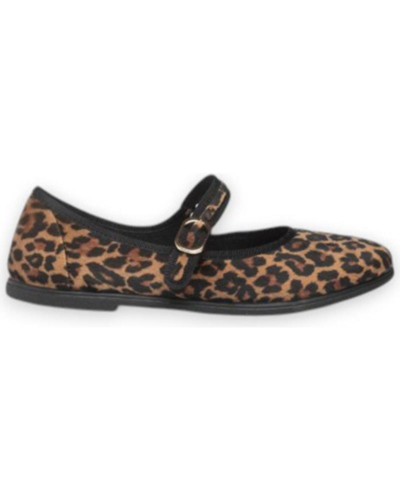 ZAPATOS BAILARINA MACARENA RANIA19 ESTAMPADO LEOPARDO LEOPARDO