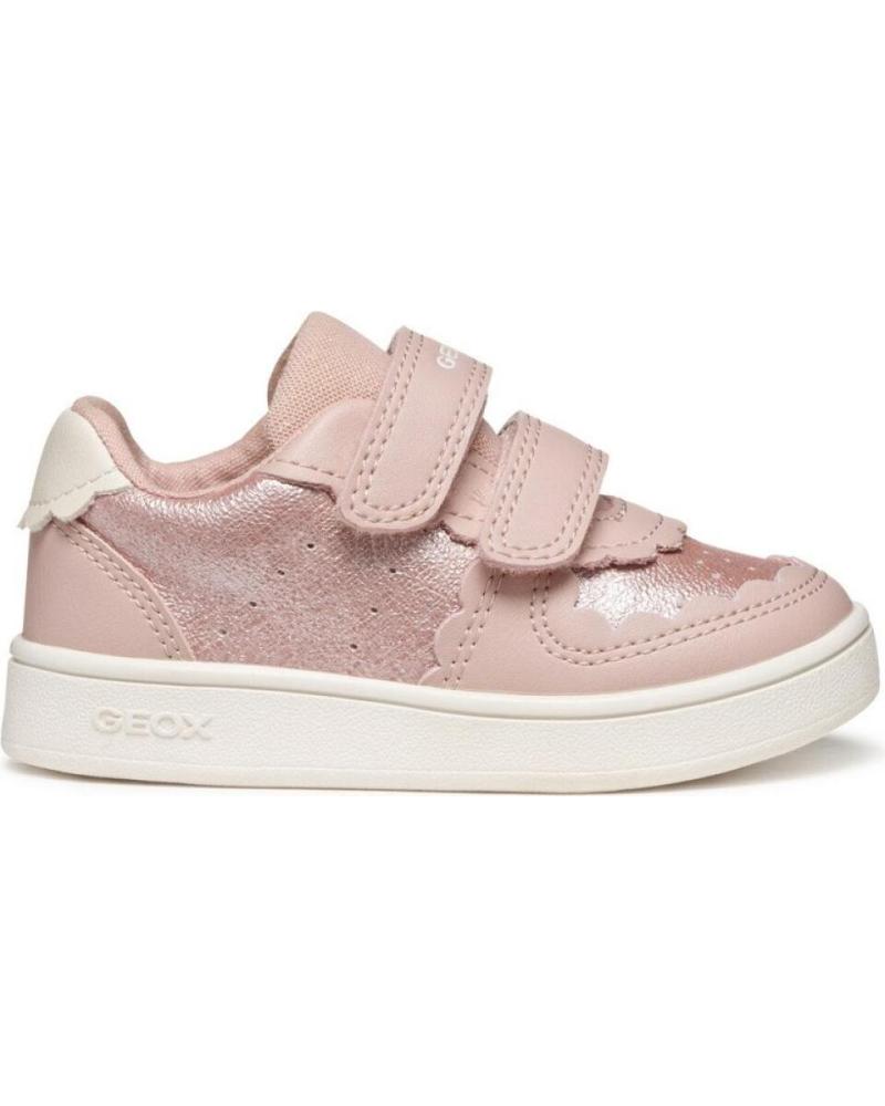 ZAPATILLAS GEOX ECLYPER B555MA C8172 CON VELCROS ROSA CLARO C8172 LT ROSE