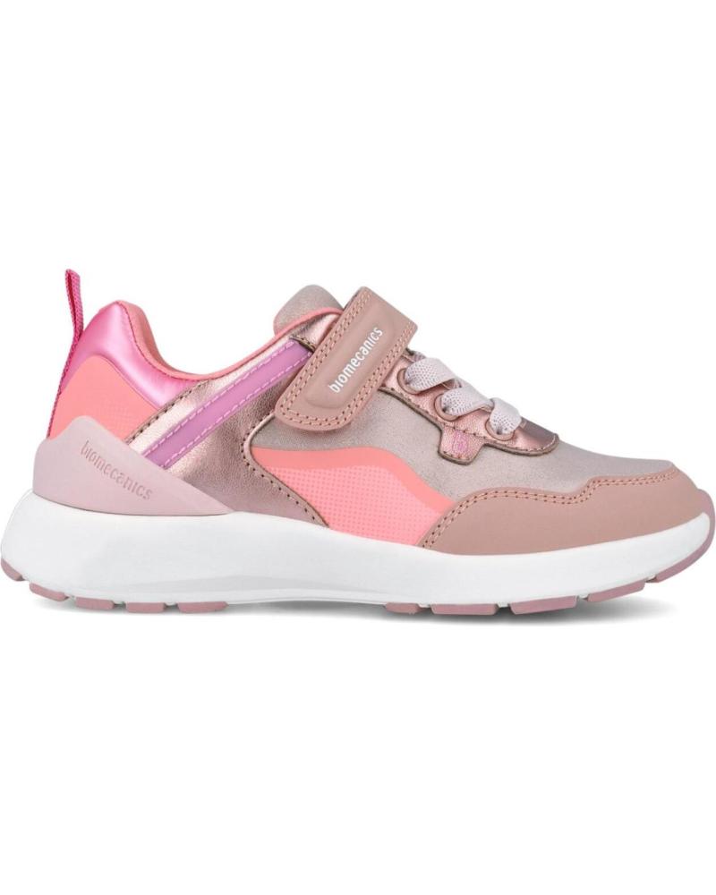 ZAPATILLAS BIOMECANICS 251277-C032 NIÑA, CIERRE VELCRO, CORAL/DETALLES METÁLICOS ROSA ROSAC032