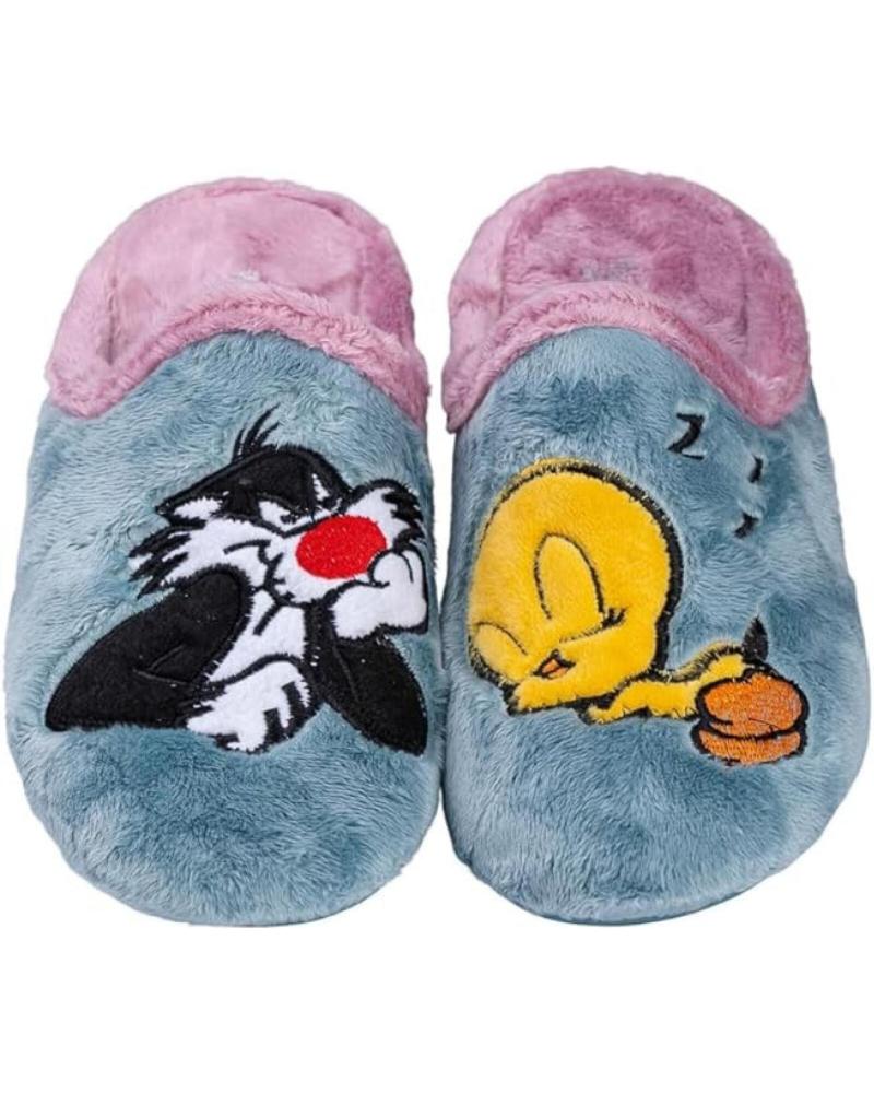 VULCA-BICHA ZAPATILLAS DE CASA LOONEY TUNES PIOLÍN Y SILVESTRE AZULES AZUL