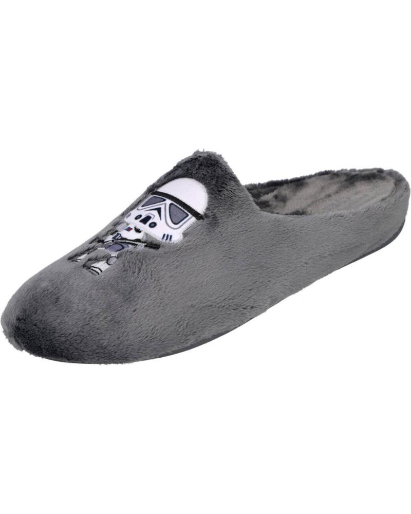 GARZON 8369-275 ZAPATILLAS DE CASA GRIS CON DISEÑO STAR WARS STORMTROOPER GRIS