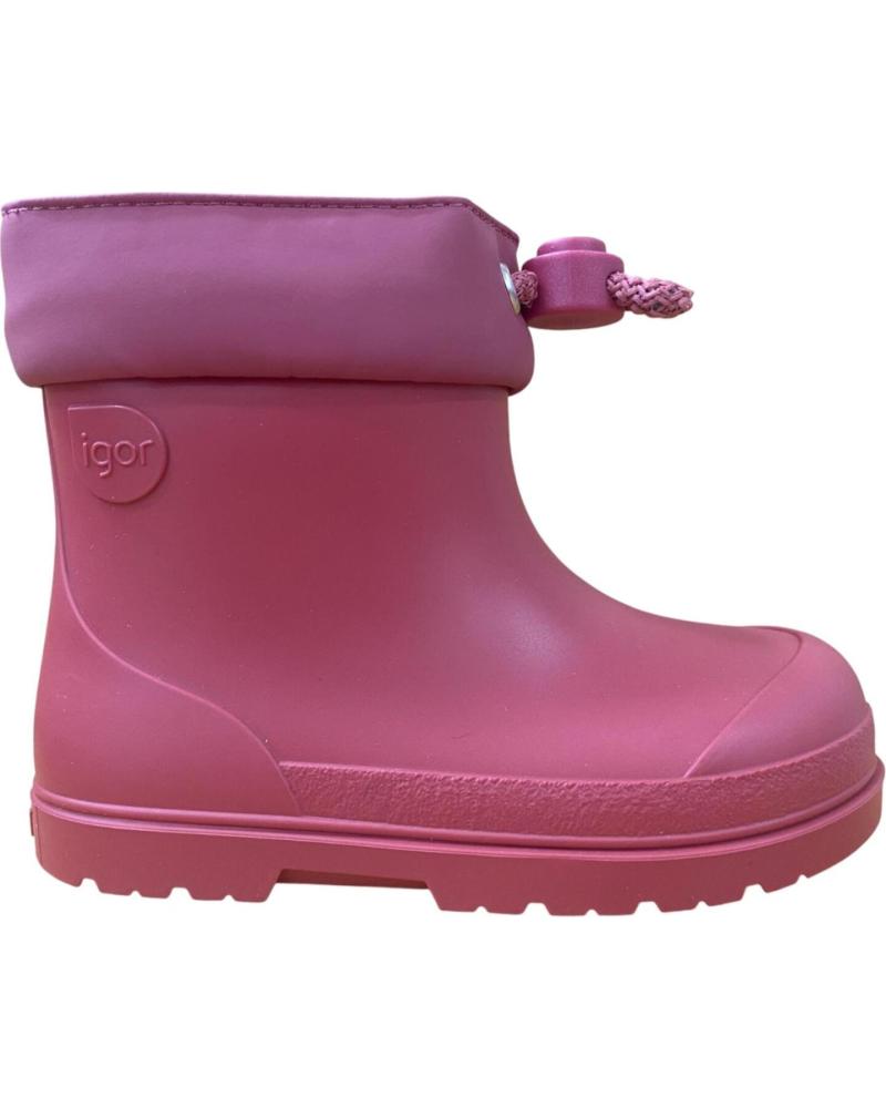BOTAS DE AGUA IGOR MENDI ROSAS PARA NIÑA - RESPETUOSAS ROJO