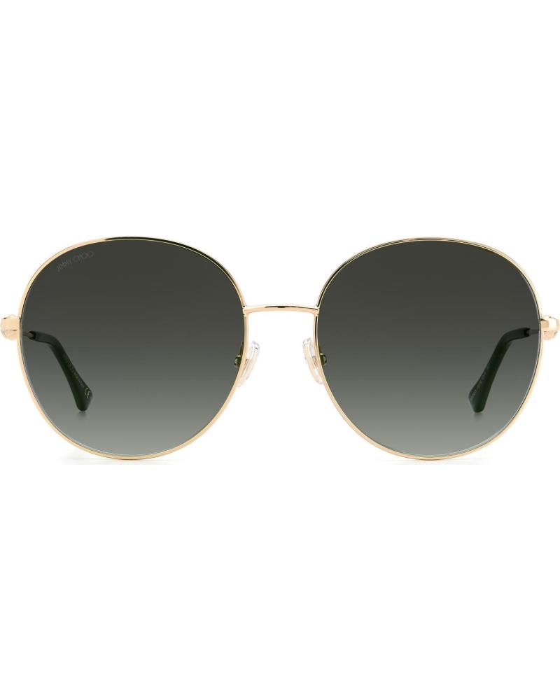 GAFAS DE SOL JIMMY CHOO BIRDIESPEFIB MUJER REDONDAS DORADAS LENTES GRISES Ø 60 MM