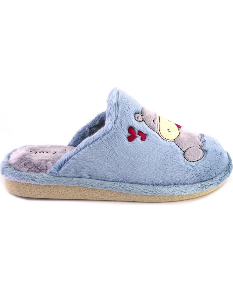 ZAPATILLAS DE CASA GARZON P473 275HIPO - DISEÑO HIPOPÓTAMO AZUL AZUL