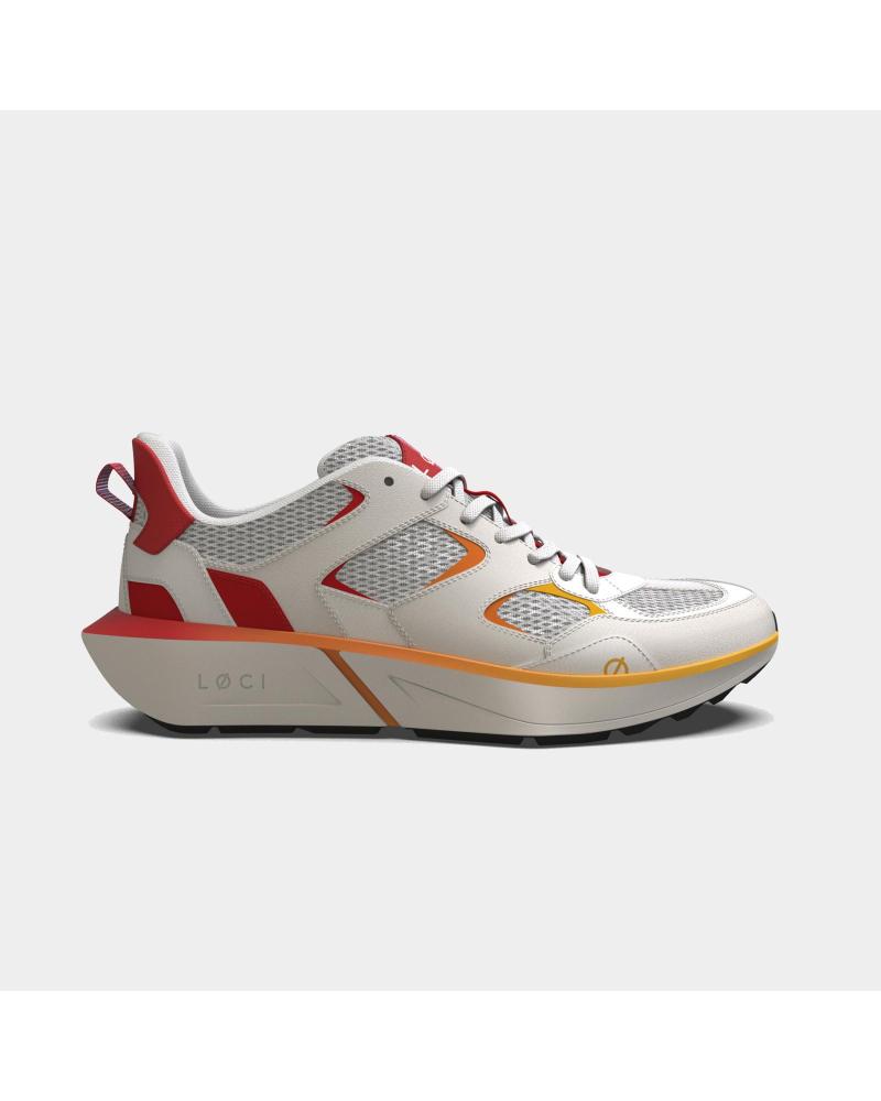 LOCI VØLT LØCI - ZAPATILLAS BLANCO CREMA Y ROJO VARIOS COLORES