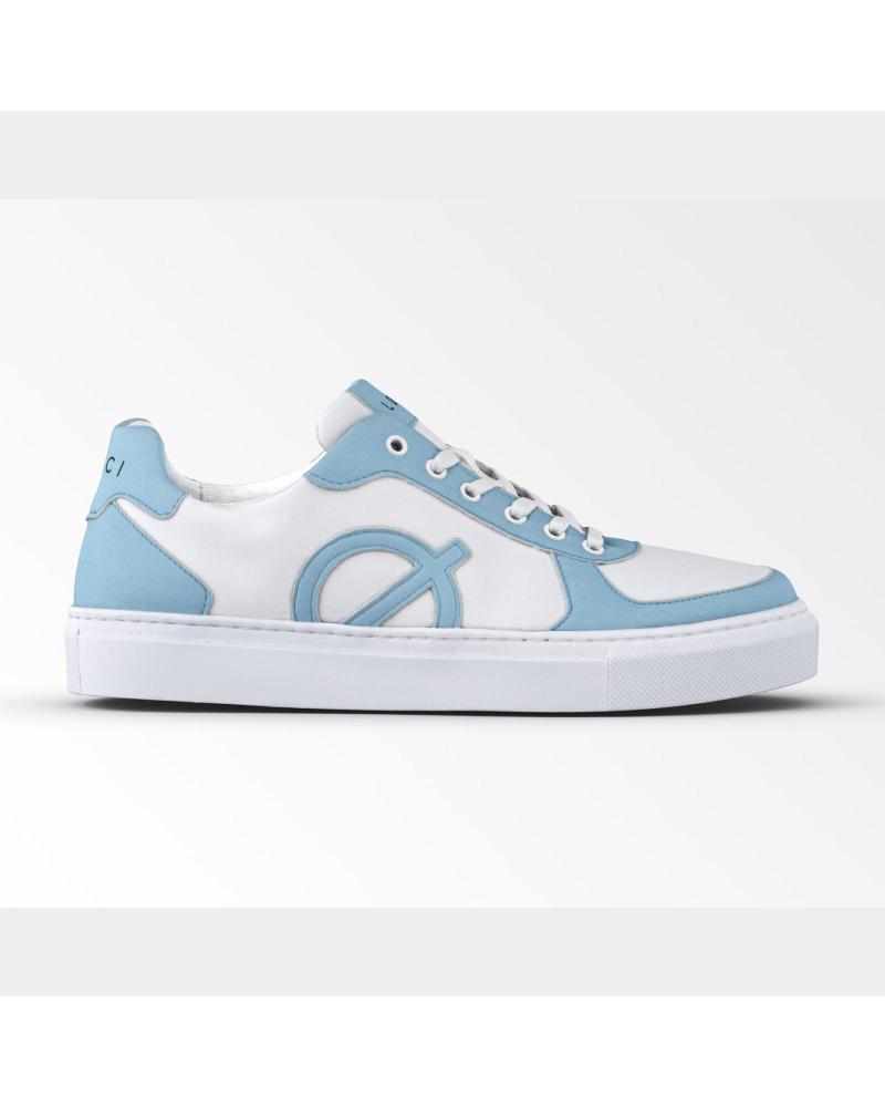 ZAPATILLAS LØCI CLASSIC UNISEX BLANCAS CON DETALLES AZUL CIELO VARIOS COLORES