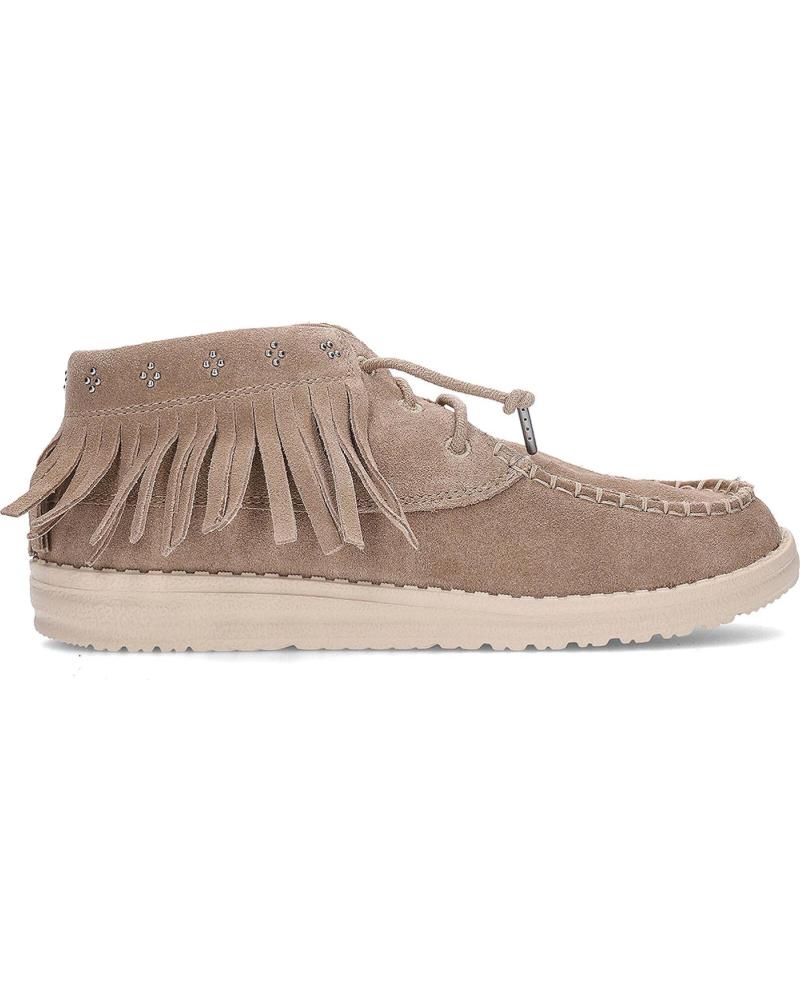 BOTINES HEY DUDE WENDY MID 44268 COWGIRL TAN TAN