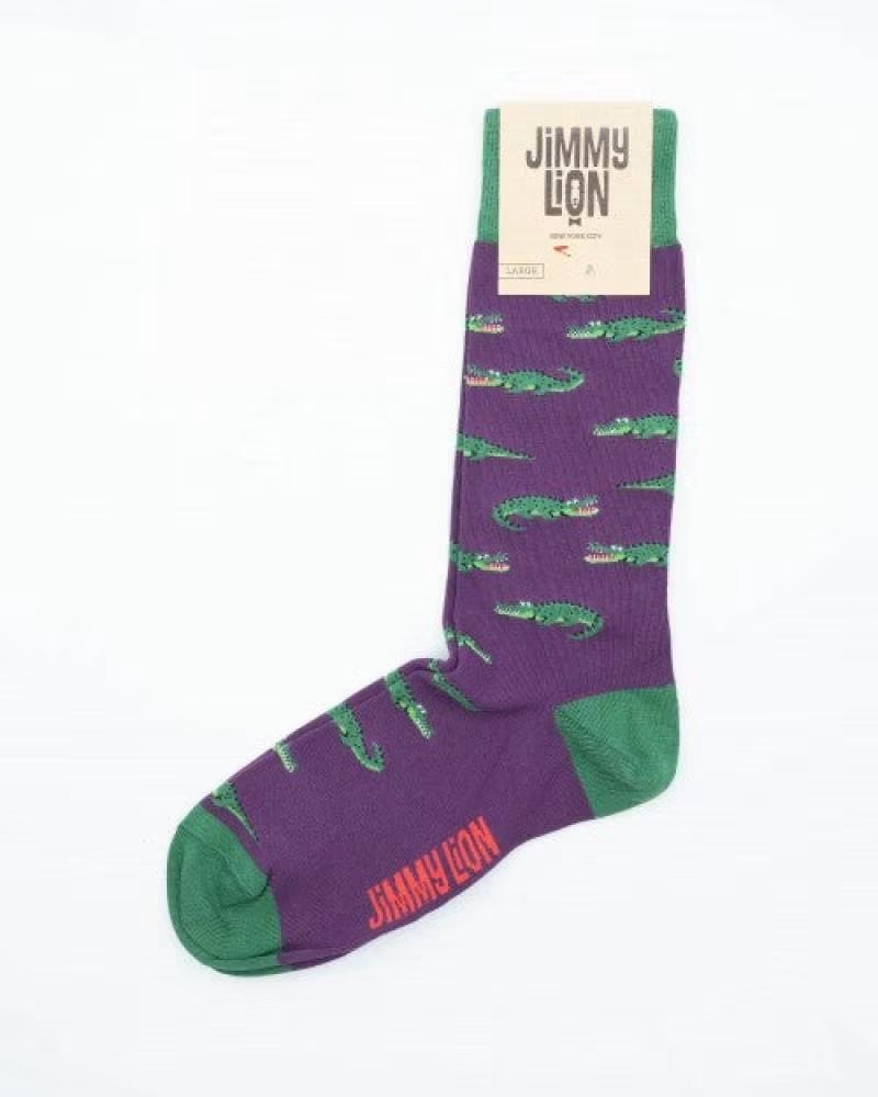 Calcetines Jimmy Lion Cocodriles Lila Lila