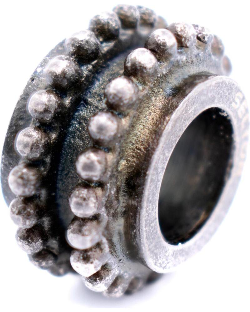 CHARM SECTOR SAAL31 ANILLO DE PLATA TEXTURIZADO CON BOLITAS