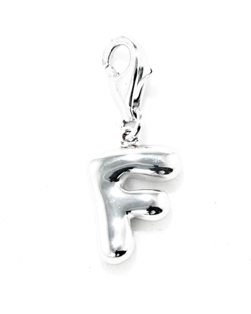 CHARM XENOX LETRA F EN PLATA