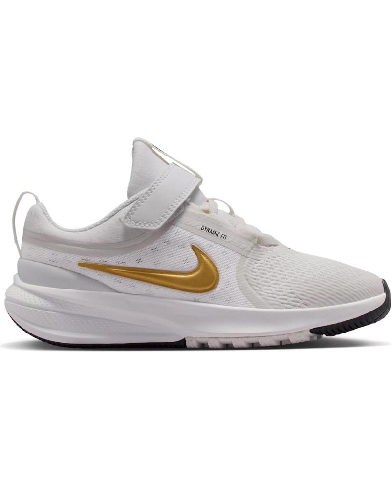 ZAPATILLAS NIKE STAR RUNNER 5 PS BLANCO Y ORO VARIOS COLORES