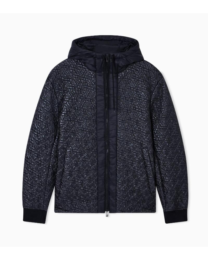 ARMANI EXCHANGE CHAQUETA ACOLCHADA CON CAPUCHA AX XM001093AF16589 NEGRO NEGRO
