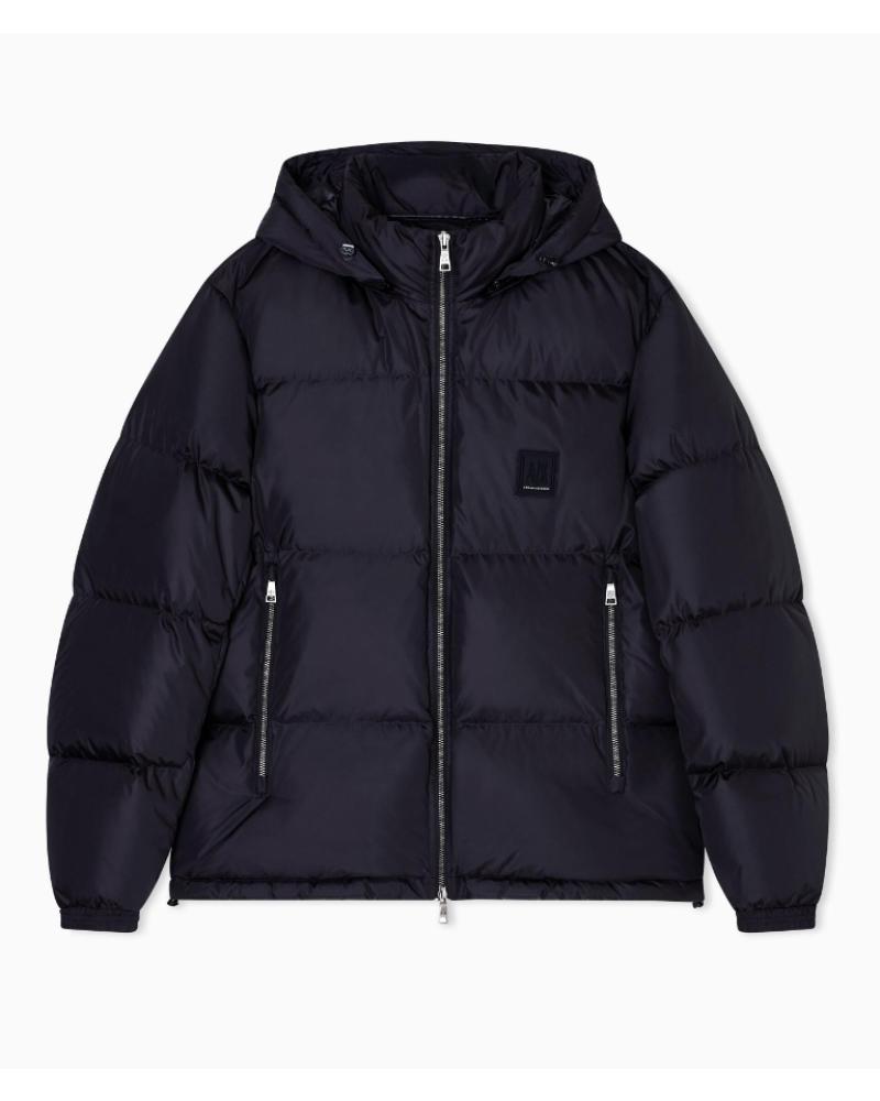 PARKA ACOLCHADA ARMANI EXCHANGE AX CON CAPUCHA XM000348AF12286 AZUL MARINO AZUL