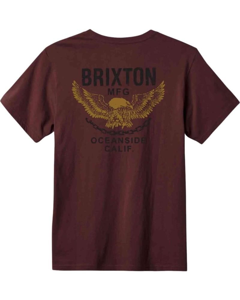 CAMISETA BRIXTON CON GRÁFICO DE ÁGUILA PARA HOMBRE ROJO