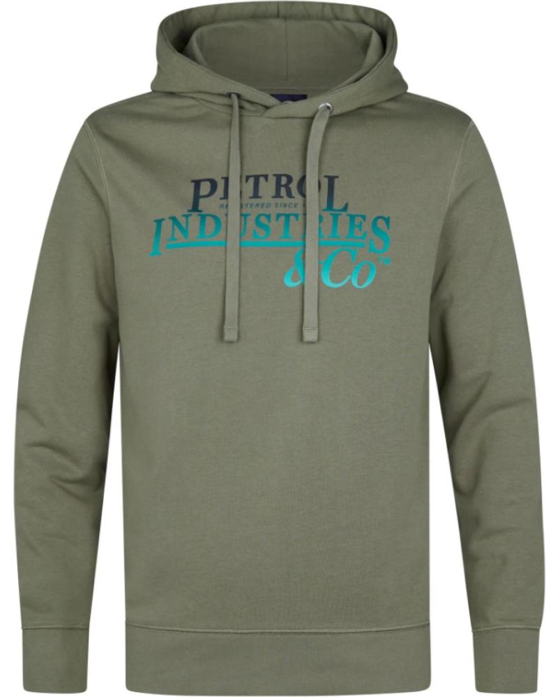 SUDADERA CON CAPUCHA PETROL SWH302 HOMBRE VERDE VERDE