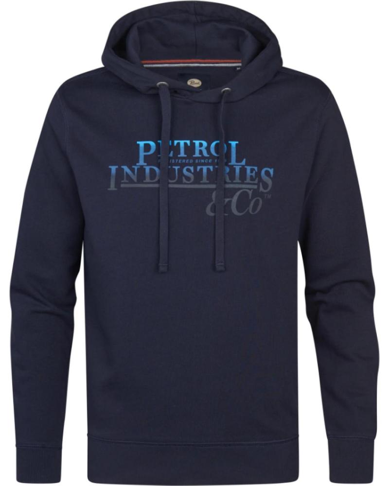 SUDADERA CON CAPUCHA PETROL SWH302 HOMBRE AZUL MARINO AZUL