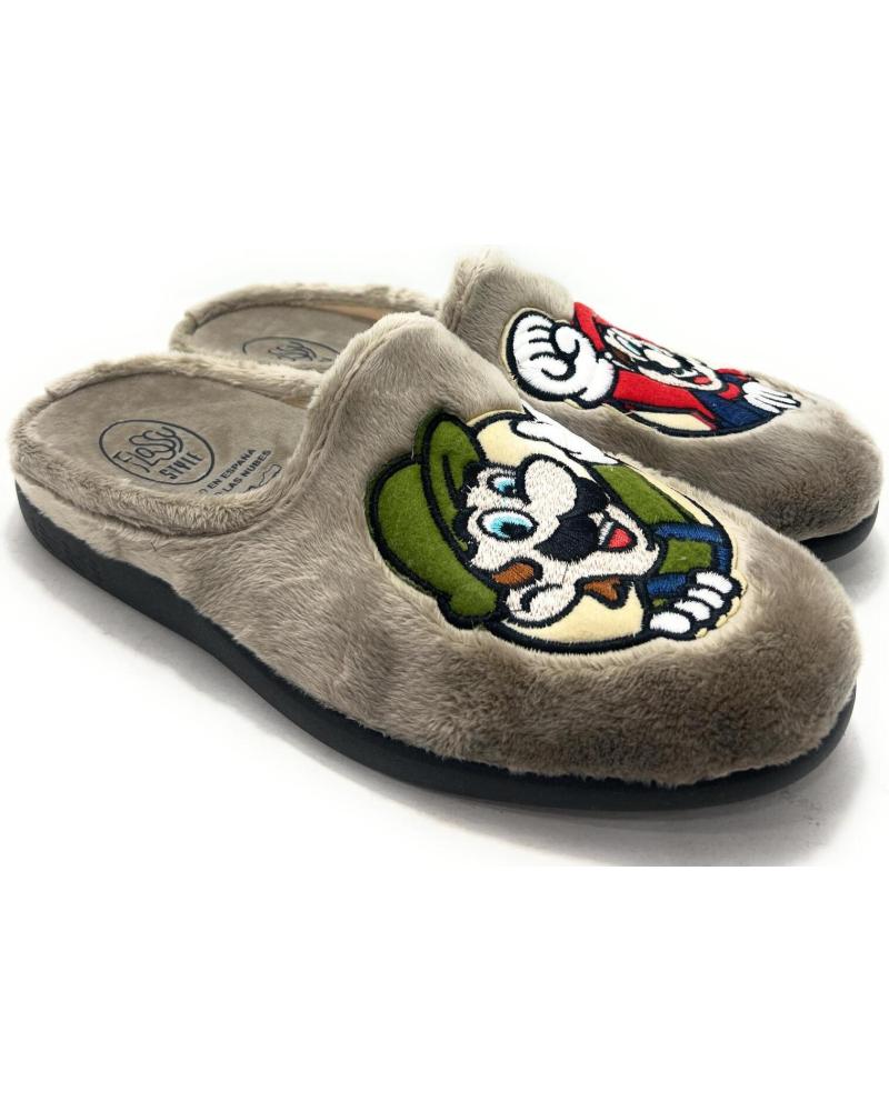 ZAPATILLAS DE CASA ALCALDE CABALLERO FLOSSY MARIO MORADO MORADO