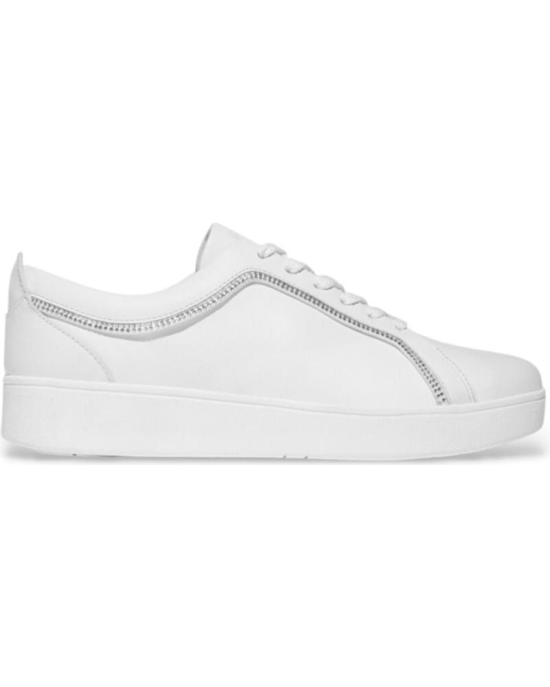 FITFLOP SNEAKERS MUJER RALLY CRYSTAL-TRIM BLANCO