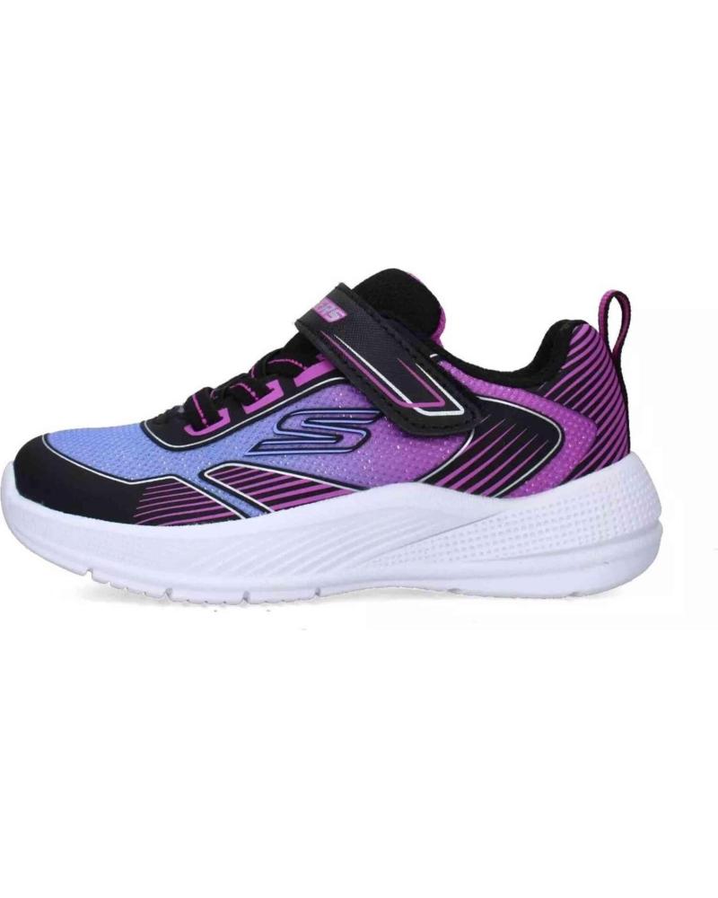 ZAPATILLAS CASUAL SKECHERS DYNAMIC FLASH NIÑA MORADO/NEGRO GRIS