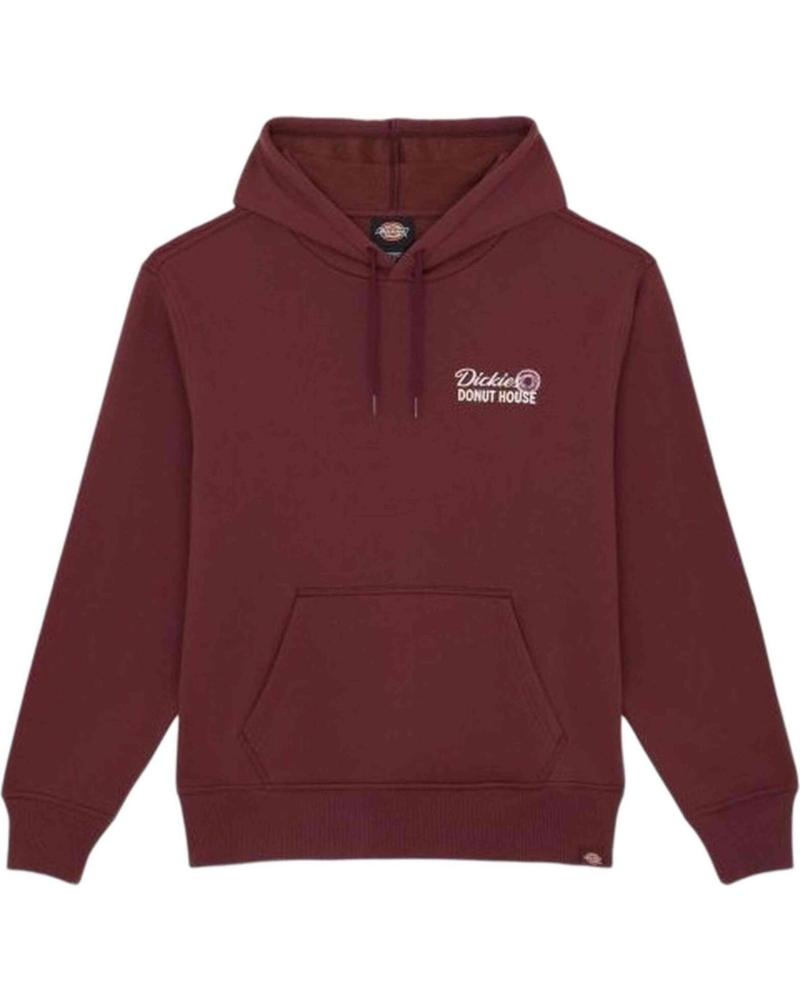 SUDADERA DICKIES DONUT HOUSE HOODIE HOMBRE BURDEOS GRANATE