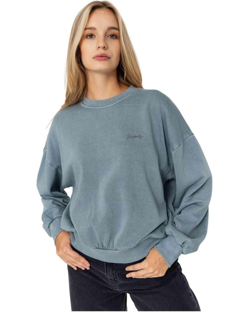 SUDADERA VANS OFF THE WALL CLASSIC CREW PARA MUJER - BLUE BLUE