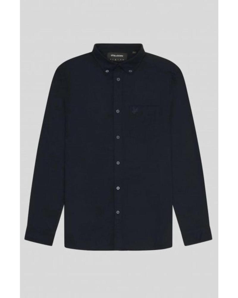 CAMISA DE VESTIR LYLE SCOTT MANGA LARGA LW2112TON HOMBRE AZUL MARINO AZUL