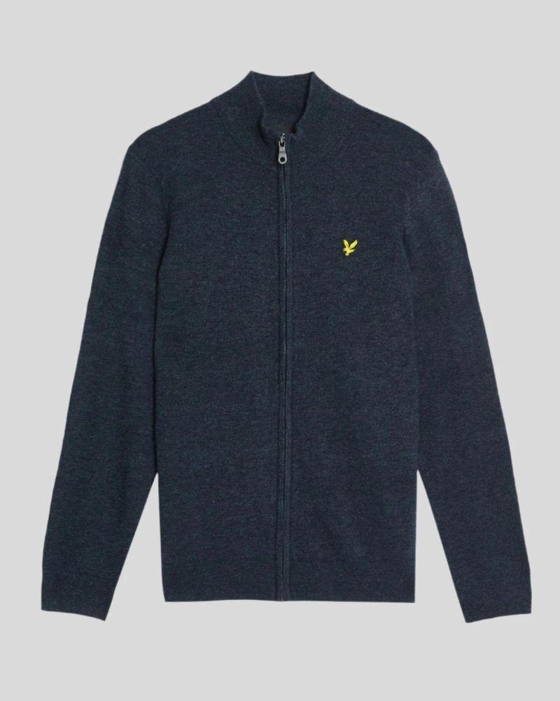 CHAQUETA LYLE SCOTT KN2102VC DE CREMALLERA PARA HOMBRE AZUL MARINO AZUL