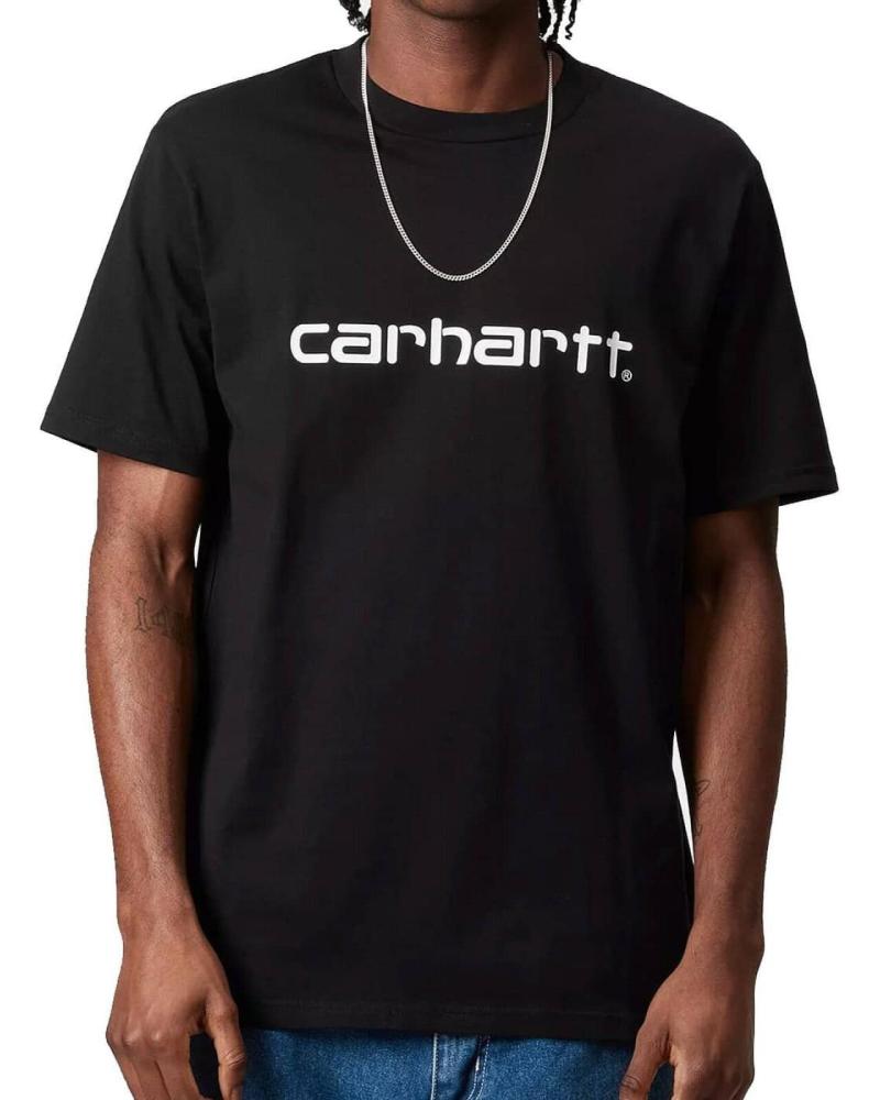 CARHARTT WIP CAMISETA CARHARTT S-S SCRIPT T-SHIRT BLACK WHITE NAN